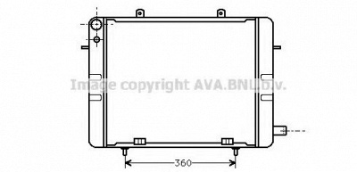AVA QUALITY COOLING ol2044 -  Радиатор, охлаждение двигателя